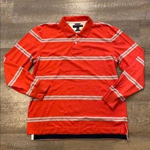 Tommy Hilfiger Long Sleeve Polo Shirt Mens XL.